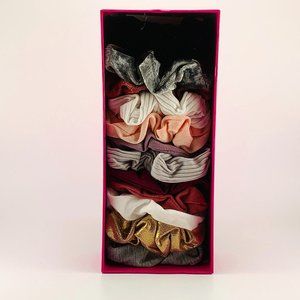 12 Pack Hair Scrunchies Various Colors Elastic Bands Ties With Box New